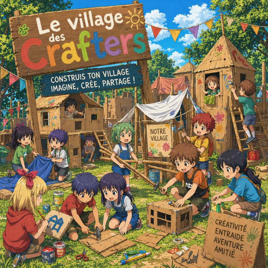 Ateliers créatifs pour les 6 -14 ans, organisé par Kiff&Sens asbl